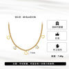 Wholesale Women's Electroplated Geometric Heartshaped Hollow Design Stainless Steel And Motherofpearl Pendant Necklace With Calendering Chain