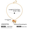 Wholesale Women's Electroplated Geometric Stainless Steel And Titanium Steel Necklace Regular Chain Sweater Chain Accessories