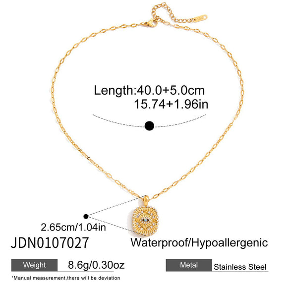 Wholesale Women's Electroplated Geometric Stainless Steel And Titanium Steel Necklace Regular Chain Sweater Chain Accessories