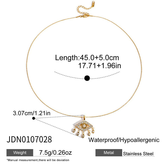 Wholesale Women's Electroplated Geometric Stainless Steel And Titanium Steel Necklace Regular Chain Sweater Chain Accessories