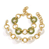 Wholesale Women's Electroplated Geometric Stainless Steel Bracelet