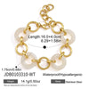 Wholesale Women's Electroplated Geometric Stainless Steel Bracelet