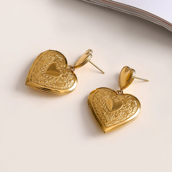 Wholesale Women's Electroplated Geometric Stainless Steel Earrings
