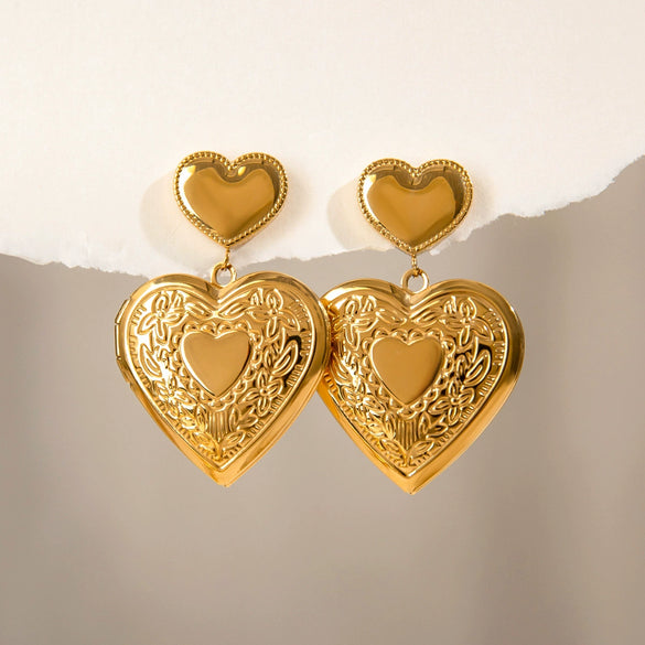 Wholesale Women's Electroplated Geometric Stainless Steel Earrings