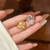 Wholesale Women's Electroplated Gold Inlaid With Zircon Minimalist Animal Zodiac Heart Geometric Shape Copper Ring