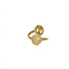Wholesale Women's Electroplated Gold Inlaid With Zircon Minimalist Animal Zodiac Heart Geometric Shape Copper Ring