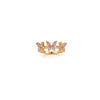 Wholesale Women's Electroplated Gold Inlaid Zircon Butterfly Copper Ring