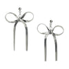 Wholesale Women's Electroplated Real Gold Bow Earrings Made Of Titanium Steel And Stainless Steel