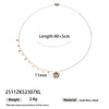 Wholesale Women's Electroplated Stainless Steel And Titanium Steel Butterfly Pendant Sweater Necklace In Light Luxury Niche Style