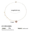 Wholesale Women's Electroplated Stainless Steel And Titanium Steel Butterfly Pendant Sweater Necklace In Light Luxury Niche Style