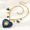 Wholesale Women's Electroplated Stainless Steel And Titanium Steel Heart Pendant Necklace In Ins Style And Minimalist Design