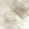 Wholesale Women's Electroplated Stainless Steel Four Leaf Clover Necklace