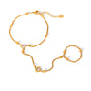 Wholesale Women's Electroplated Stainless Steel Heartshaped And Geometric Bracelet
