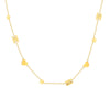Wholesale Women's Electroplated Stainless Steel Star And Heart Shape Necklace With O Word Chain