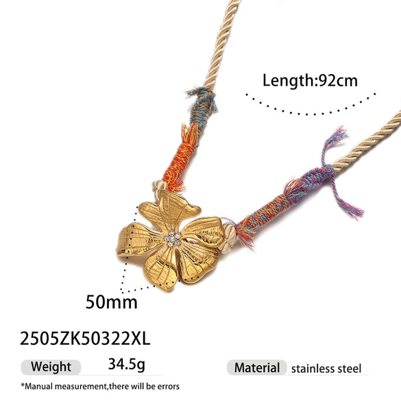 Wholesale Women's Electroplated Titanium Steel Heart Shape Pendant Necklace And Waist Chain Dualpurpose Jewelry