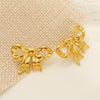 Wholesale Women's Electroplated Titanium Steel Insect And Bow Earrings With Highend Animal Style