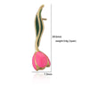 Wholesale Women's Elegant Copper Oildrip Flower Earrings