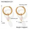 Wholesale Women's Elegant Freshwater Pearl And 316L Stainless Steel Jewelry Set With Electroplating Necklace Bracelet Earrings