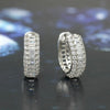 Wholesale Women's Elegant Geometric Copper Microinlaid Zircon Earrings