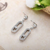 Wholesale Women's Elegant Geometric Copper Microinlaid Zircon Earrings