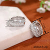 Wholesale Women's Elegant Geometric Copper Microinlaid Zircon Earrings