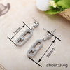 Wholesale Women's Elegant Geometric Copper Microinlaid Zircon Earrings