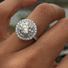 Wholesale Women's Elegant Geometric Copper Ring With Zirconia