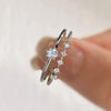 Wholesale Women's Elegant Geometric Copper Zircon Accessories