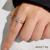 Wholesale Women's Elegant Geometric Copper Zircon Accessories
