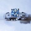 Wholesale Women's Elegant Geometric Copper Zircon Ring