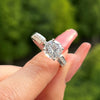 Wholesale Women's Elegant Geometric Copper Zircon Ring