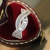 Wholesale Women's Elegant Geometric Cross Copper Ring Set With Zirconia