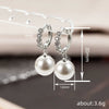 Wholesale Women's Elegant Geometric Imitation Pearl Copper Earrings