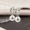 Wholesale Women's Elegant Geometric Imitation Pearl Copper Earrings