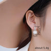 Wholesale Women's Elegant Geometric Imitation Pearl Earrings Copper With Zirconia Design