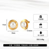 Wholesale Women's Elegant Geometric Pearl Earrings With Stainless Steel Ear Needles And Electroplating Design