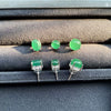Wholesale Women's Elegant Geometric 925 Silver Chalcedony And Agate Earrings With Electroplating