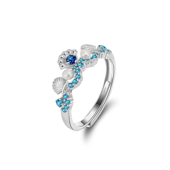 Wholesale Women's Elegant Geometric Silver 925 Electroplated Ring Jewelry
