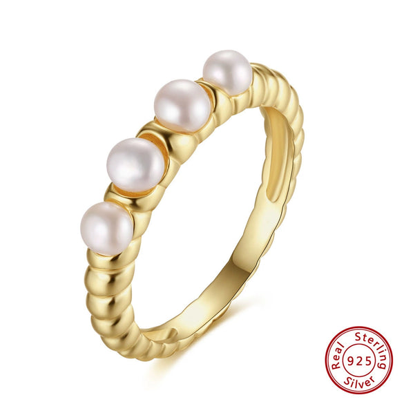Wholesale Women's Elegant Geometric Silver 925 Electroplated Ring Jewelry