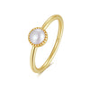 Wholesale Women's Elegant Geometric Silver 925 Electroplated Ring Jewelry