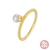 Wholesale Women's Elegant Geometric Silver 925 Electroplated Ring Jewelry