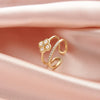 Wholesale Women's Elegant Geometric Silver 925 Electroplated Ring Jewelry