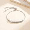 Wholesale Women's Elegant Geometric Stainless Steel Beaded Bracelet With Vacuum Plating Original Design