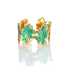 Wholesale Women's Elegant Geometric Stainless Steel Goldplated Ring