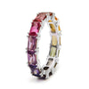 Wholesale Women's Elegant Geometric Zircon Copper Ring Jewelry