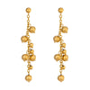 Wholesale Women's Elegant Highend Geometric Stainless Steel Gold Tassel Earrings With Vacuum Real Gold Plating In Pvd Furnace