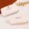 Wholesale Women's Elegant Light Luxury Copper Heartshaped Geometric Zircon Earrings 3Piece Set With Electroplating