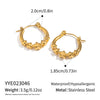 Wholesale Women's Elegant Minimalist Constellation Star Shape Electroplated Stainless Steel Earrings