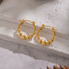 Wholesale Women's Elegant Minimalist Constellation Star Shape Electroplated Stainless Steel Earrings
