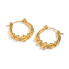Wholesale Women's Elegant Minimalist Constellation Star Shape Electroplated Stainless Steel Earrings